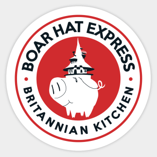 Boar Hat Express Sticker